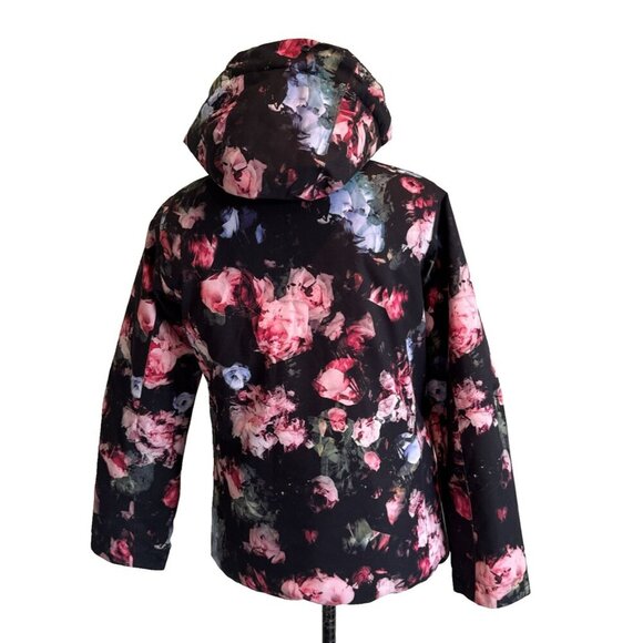 ROXY ski & Snowboard Jacket 14, XL teen, Blooming Party, pink‎ & black, powder - Picture 3 of 15